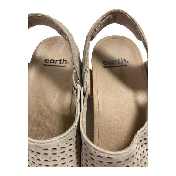 Earth Womens Linden Laveen Womens 9.5M Taupe Leather All Day Comfort Sandals - Picture 6 of 10